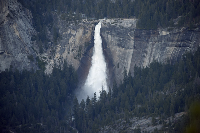 Nevada Falls as seen from Glacier Point, Yosemite National Park, Mariposa County, California