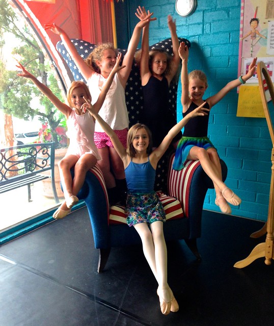 V For Victory Pose On Dancer's Delight Chair