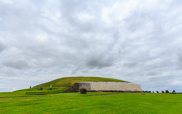 The ancient tomb Newgrange in Ireland, older than the Egyptian pyramids and Stonehenge, built around 3200 BC (UNESCO world heritage site)