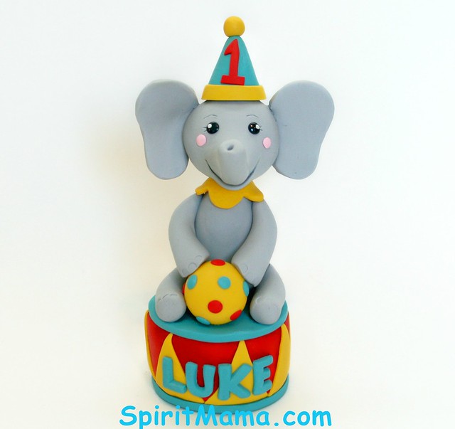 Circus Theme Birthday Cake Topper