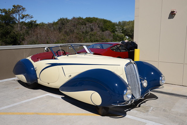 1937 Delahaye 135 Competition Court Torpedo Roadster by Figoni et Falaschi at Amelia Island 2014