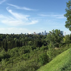 It's a beautiful day in the neighbourhood.  After work walkies #calgary  #yyc #spring #hotweather