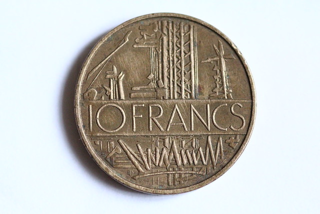 Vieille piece dix francs 10