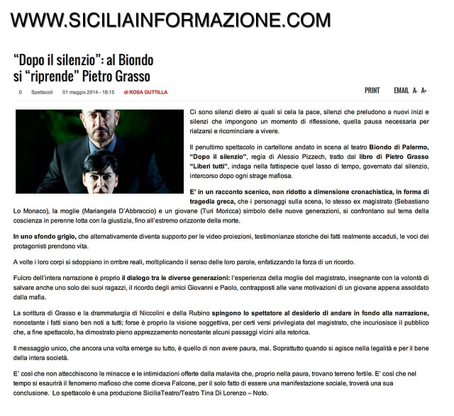 2004-05-02---www.siciliainformazione.com---Per Non Morire di Mafia---RECENSIONE