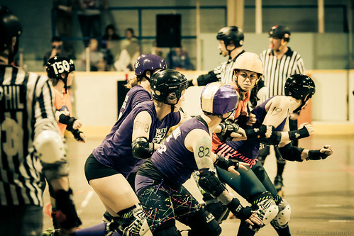 Bombshell Battalion v RCRG's Violet Uprising | by Sixty Three Photography