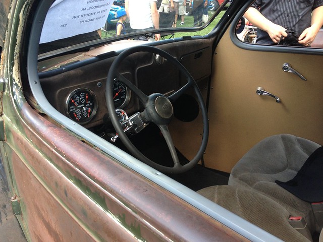 1937 Plymouth Slant Back - interior