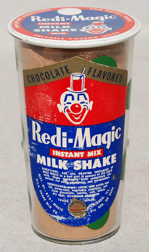 Redi-Magic Shake Chocolate Drink Mix, 1950's