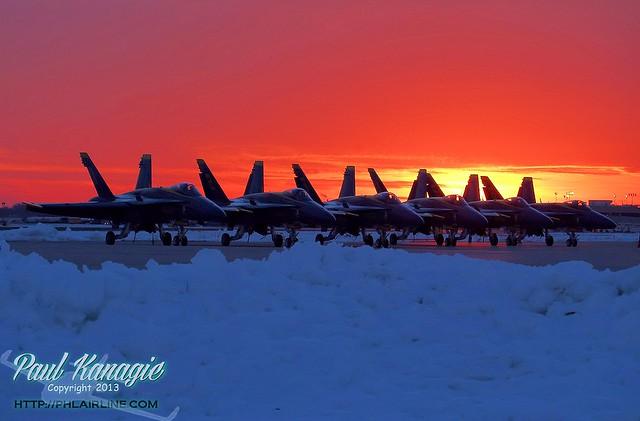 Blue Angels at Sunset