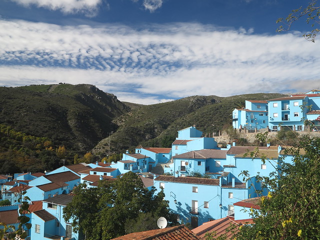 Blue Smurf Village Juzcar Schlumpfdorf Andalusien Spanien