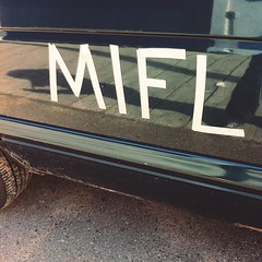 Type, with tape.  Madeline Island Ferry Line
