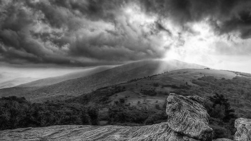 sunset mountain storm clouds tennessee north gap trail carolina appalachian roan carvers at