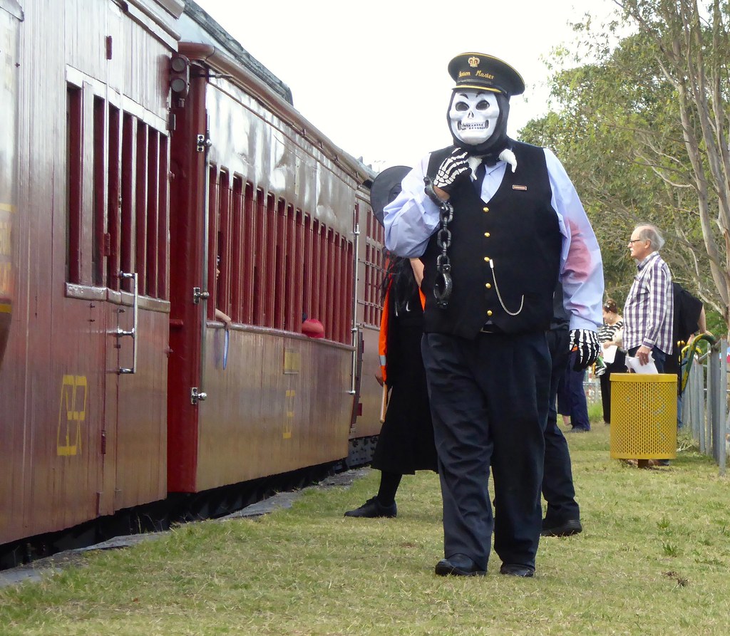 Halloween ghost train Station Master Bundamba siding. - a photo on ...