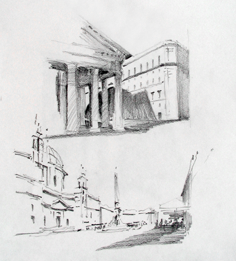 Pantheon & Piazza Navona studies - Roma, IT