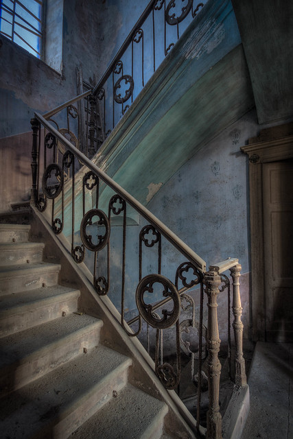 The blue staircase