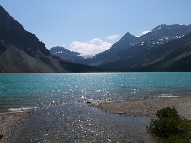 Outflow from Bow Lake