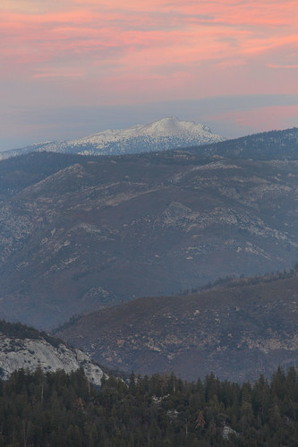 california sunset mountain snowy pinksky sequoianationalpark domerock snowcoveredmountain