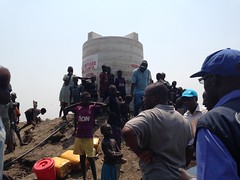 Water tank for immigrants of South Sudan