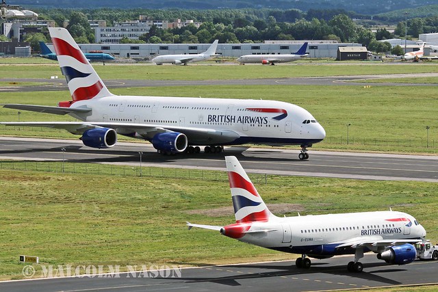 A380\A318 G-XLEA\G-EUNA BRITISH AIRWAYS 2