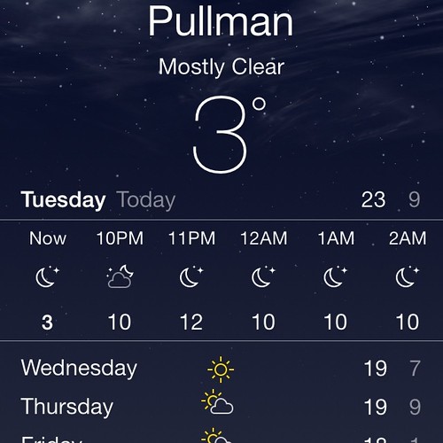 Heat wave @WSUPullman right now. #WSU #GoCougs