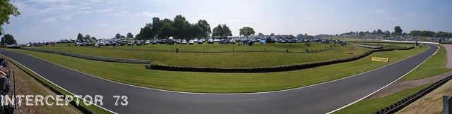 Oulton Park Clay Hill/Knickerbrook panorama, 9th June 2013