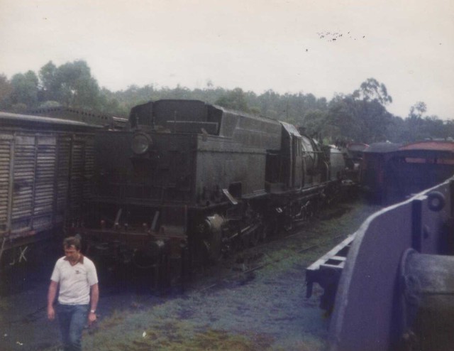 6039 pic 2 at Rhonda colliery in 1983 , this loco now lives at Dorigo N.S.W.