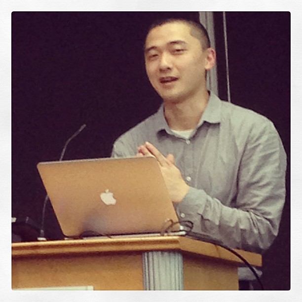 Ken Liu talking about The Paper Menagerie @ the National Library