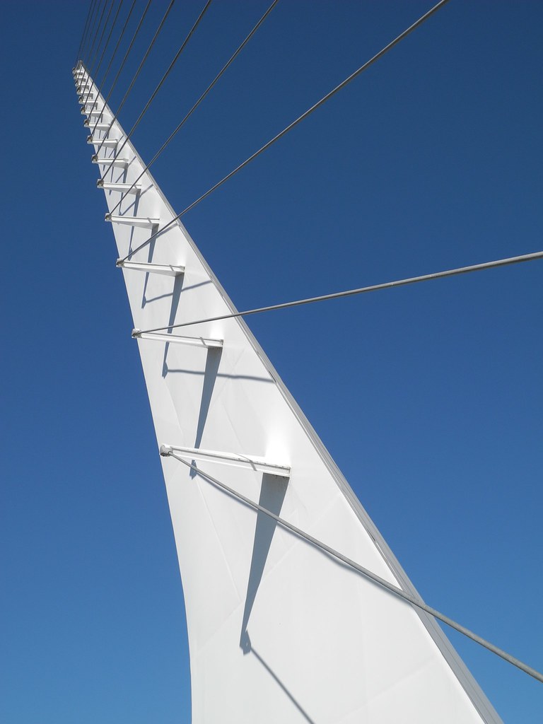 Sundial Bridge tower and cables