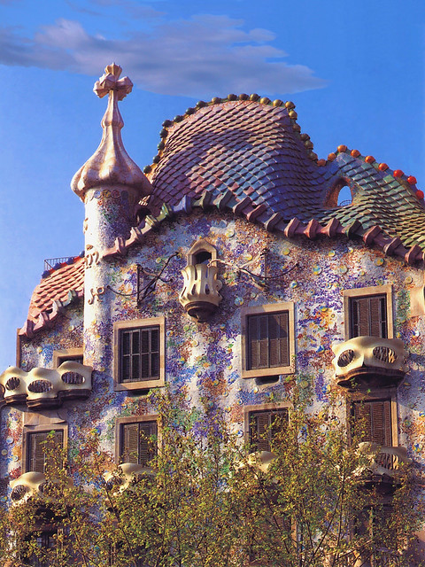 SPAIN -  Barcelona -- Casa Batlló by Gaudi