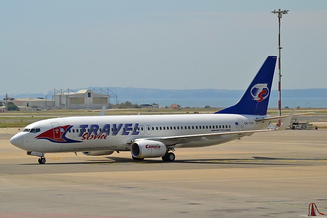 Travel Service Airlines OK-TVT Boeing 737-86N Winglets cn/39394-3899 @ Marseille Provence Airport LFML / MRS 13-06-2014