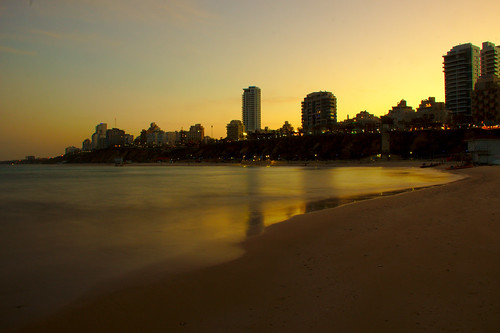 morning sea beach sunrise canon eos golden israel hour 600d