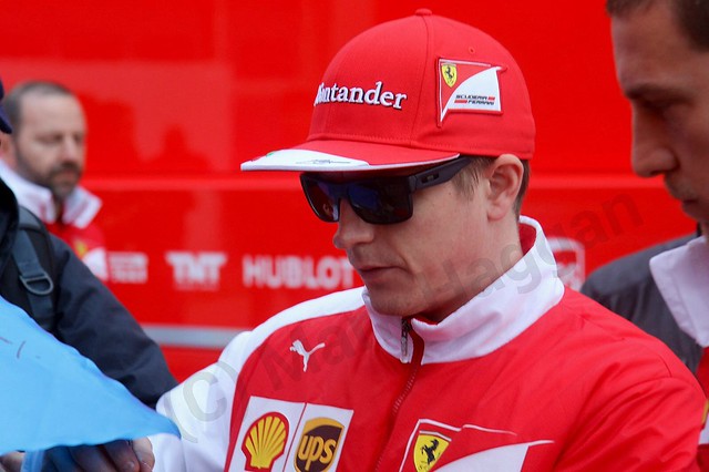 Kimi Raikkonen at Formula One Winter Testing 2014