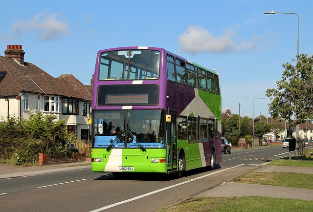 LR02 BBJ, Ipswich Buses Dennis Trident 22, Colchester Road, Ipswich, 25th. August 2015.