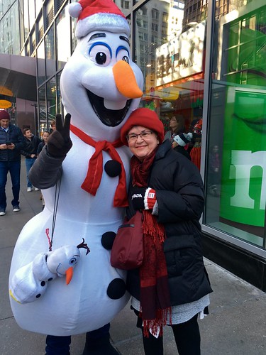My Mom and Olaf in NYC