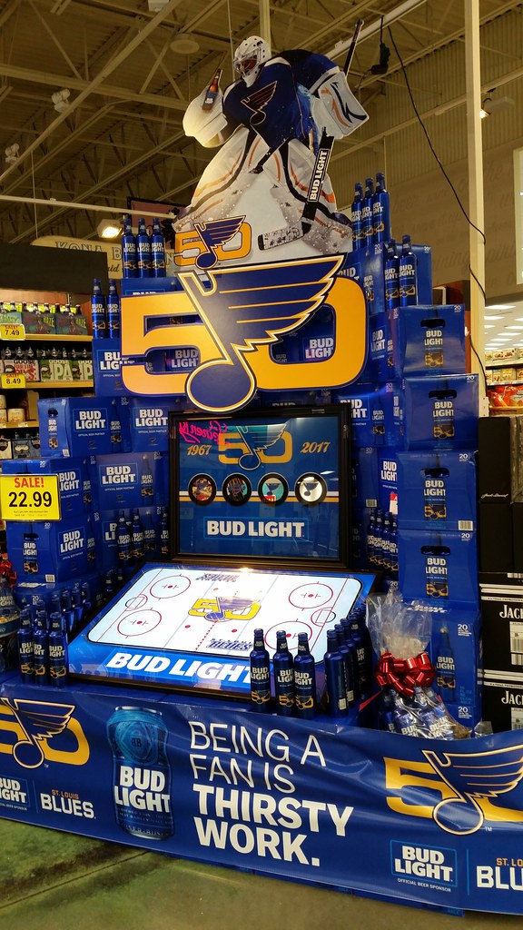 Details about   2018 St Louis Blues Bud Light Hockey Puck Beer Coaster