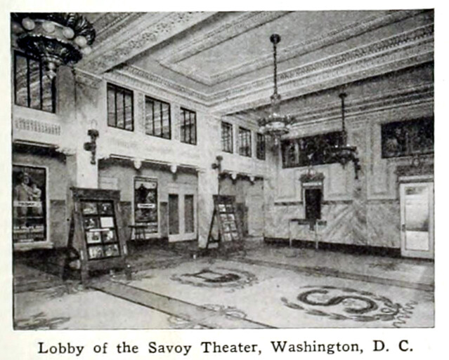 Savoy Theatre, 3030 14th Street NW, Washington, D.C., in 1916 - MvPW Nov - Lobby