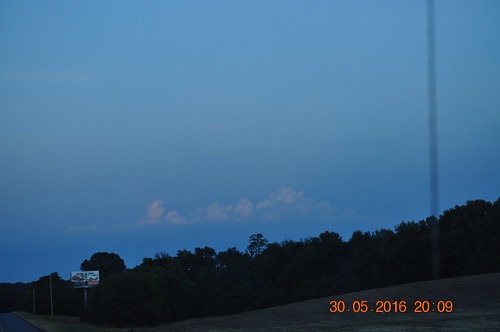 blue sunset sky orange clouds nikon view traveling d5000