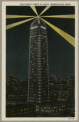 "The Foshay Tower at Night, Minneapolis, Minn."/ postcard