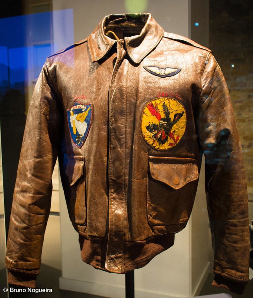 Jaqueta de couro original de um piloto americano da #Segun… | Flickr