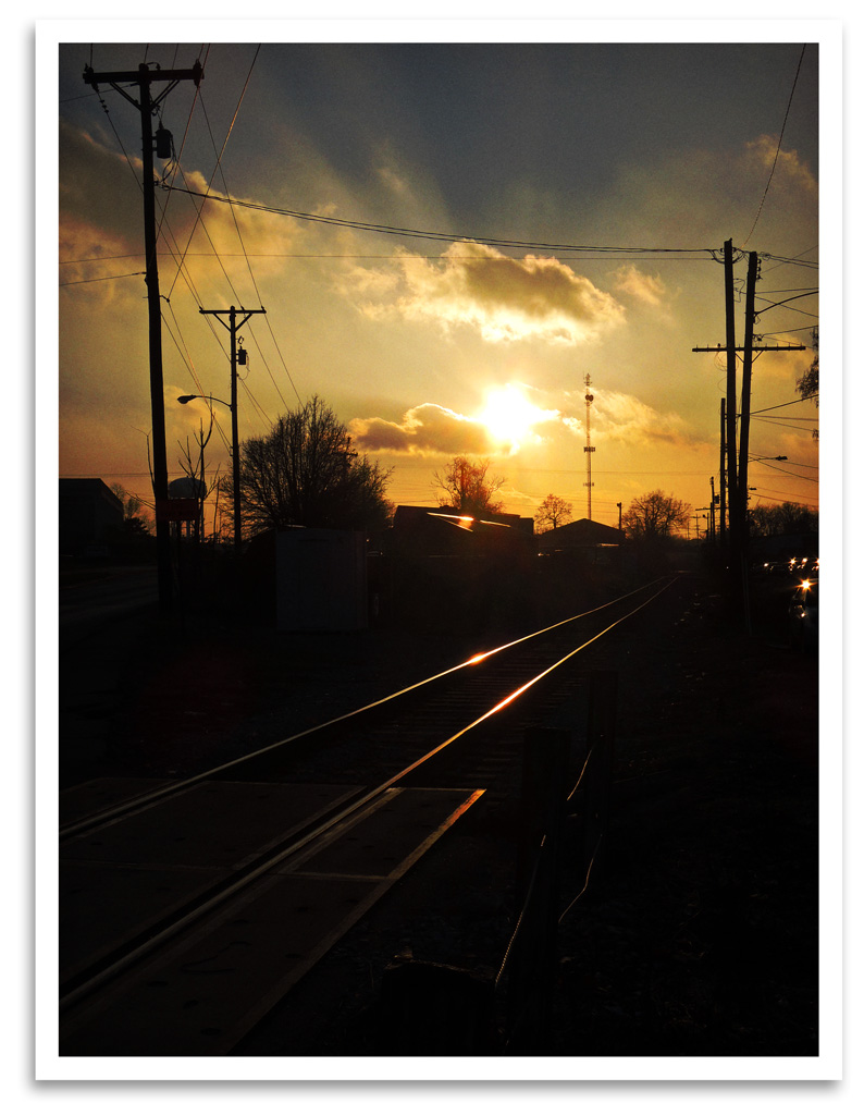 Sunset On The Rails Rails to the Sunset | If the train won't show up during the … | Flickr