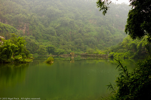 china bridge mist color colour green water weather cn forest emeishan sichuan leicam9p leica50mmsummicronmf2asph