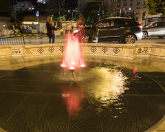 Light fountain in Piata Unirii