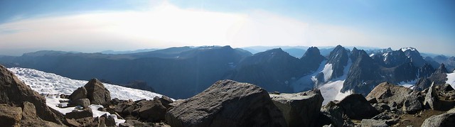 Gannett Peak summit panorama