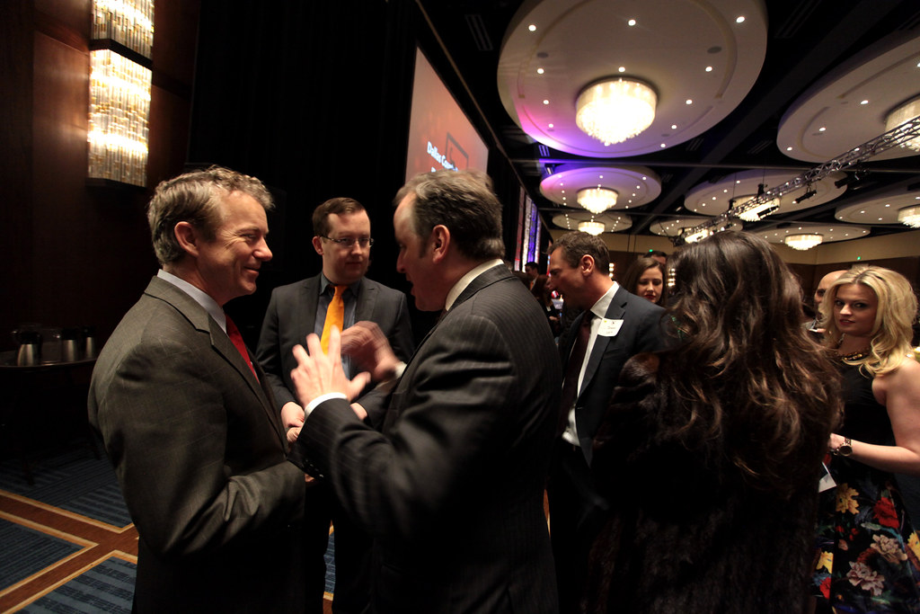 Rand Paul with supporters
