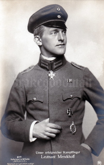Sanke card 617: Leutnant Carl Menckhoff