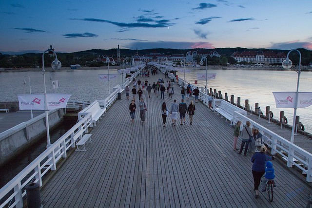 The well-known long pier in Sopot