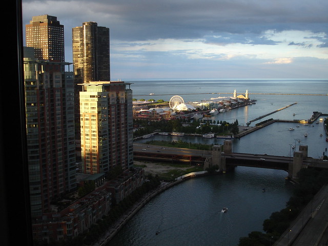 Chicago, June 2013, view from my hotel room (Swissotel)