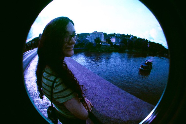 Prague: Jodie on Legion Bridge