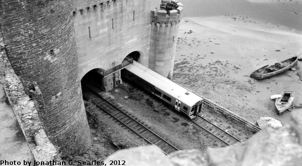 Tracks Under Conwy Castle, Picture 4, Edited Version, Conwy, Wales (UK), 2012