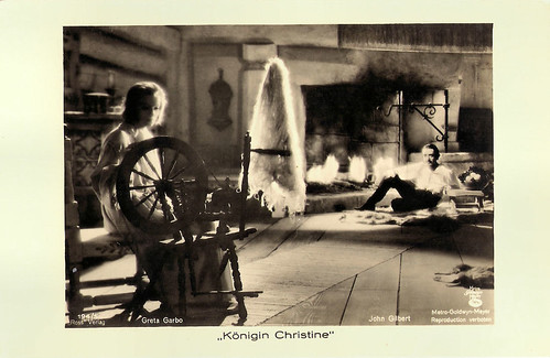 Greta Garbo and John Gilbert in Queen Christina