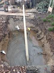 Drilling under Shelton Ditch for utility cables from WU to Hospital - 88 feet underground.